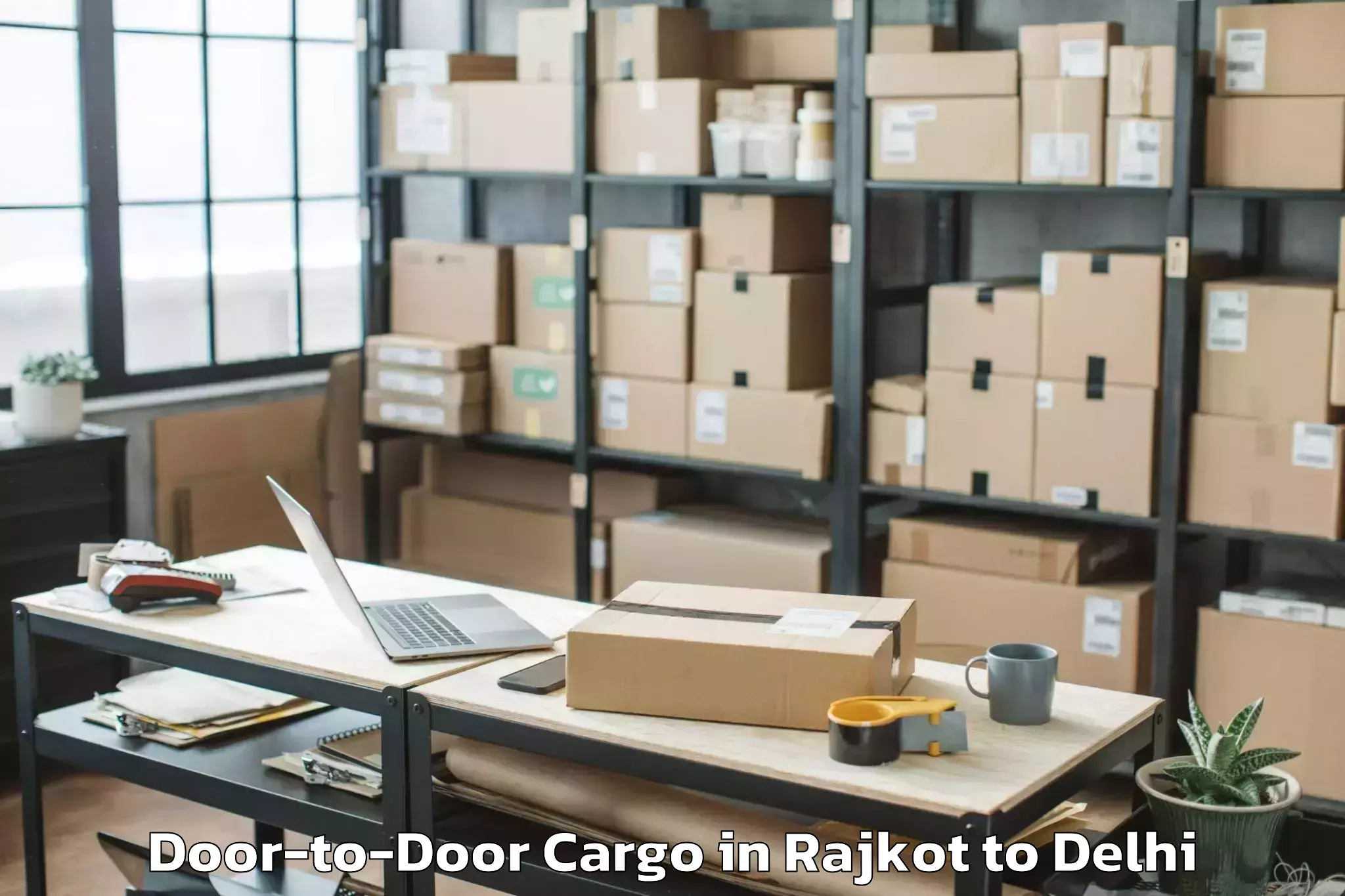 Book Your Rajkot to Indraprastha Institute Of Info Door To Door Cargo Today